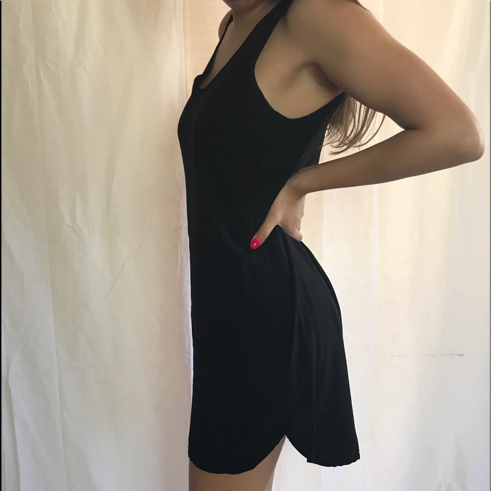 Black t-shirt dress